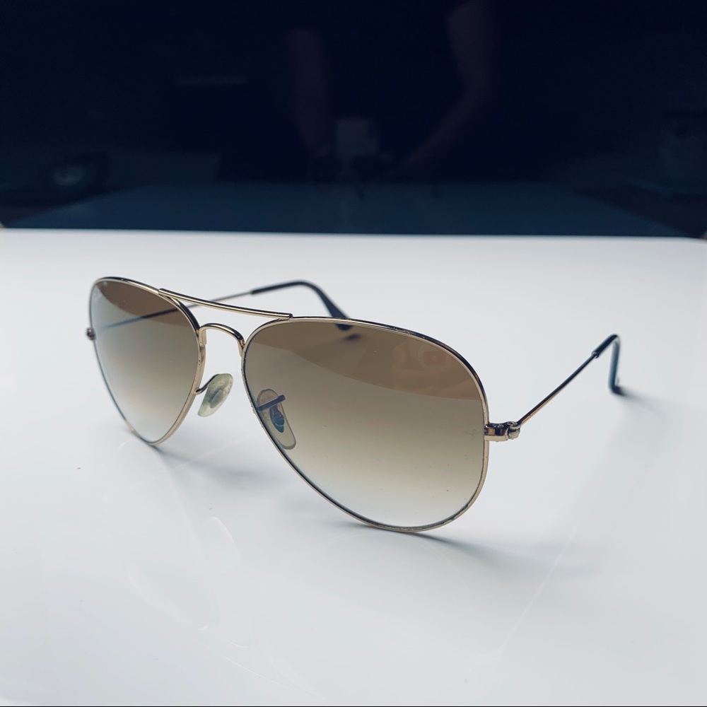 Authentic Ray Ban brown ombré tint aviators